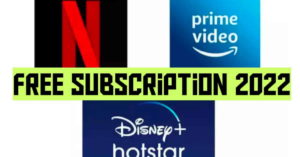 Hotstar Netflix Amazon Prime Free Subscription