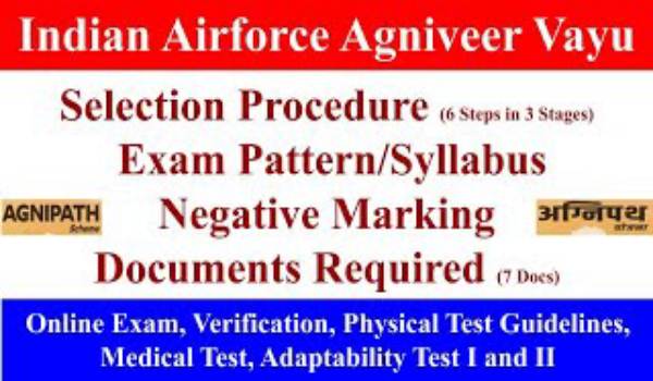 Air Force Agniveer selection process 2022