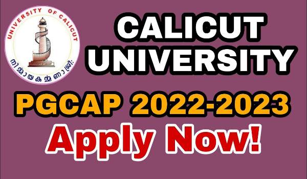 Calicut University PG admission 2022