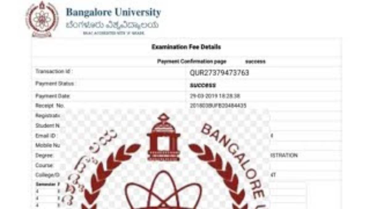 Bangalore University Exam Fee Online Payment 2022