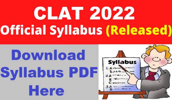 CLAT PG Syllabus 2022 Pdf Download