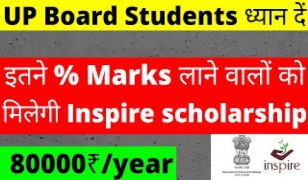 Inspire Scholarship Cut Off 2022 UP Board