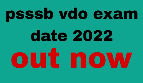 PSSSB VDO Exam date 2022
