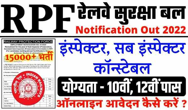 Railway RPF Constable Bharti 2022-23 Notification