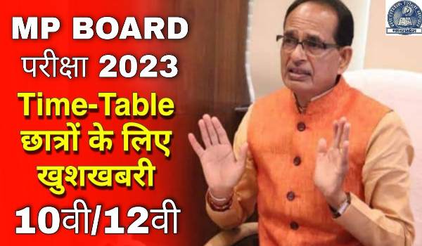 MP Board Exam Date 2023