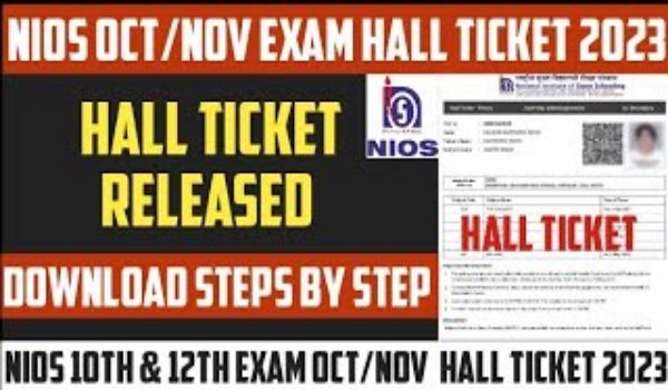 NIOS Hall Ticket October