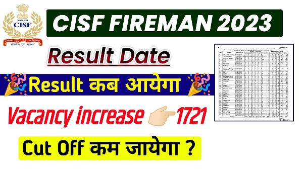 CISF Fireman Result Date